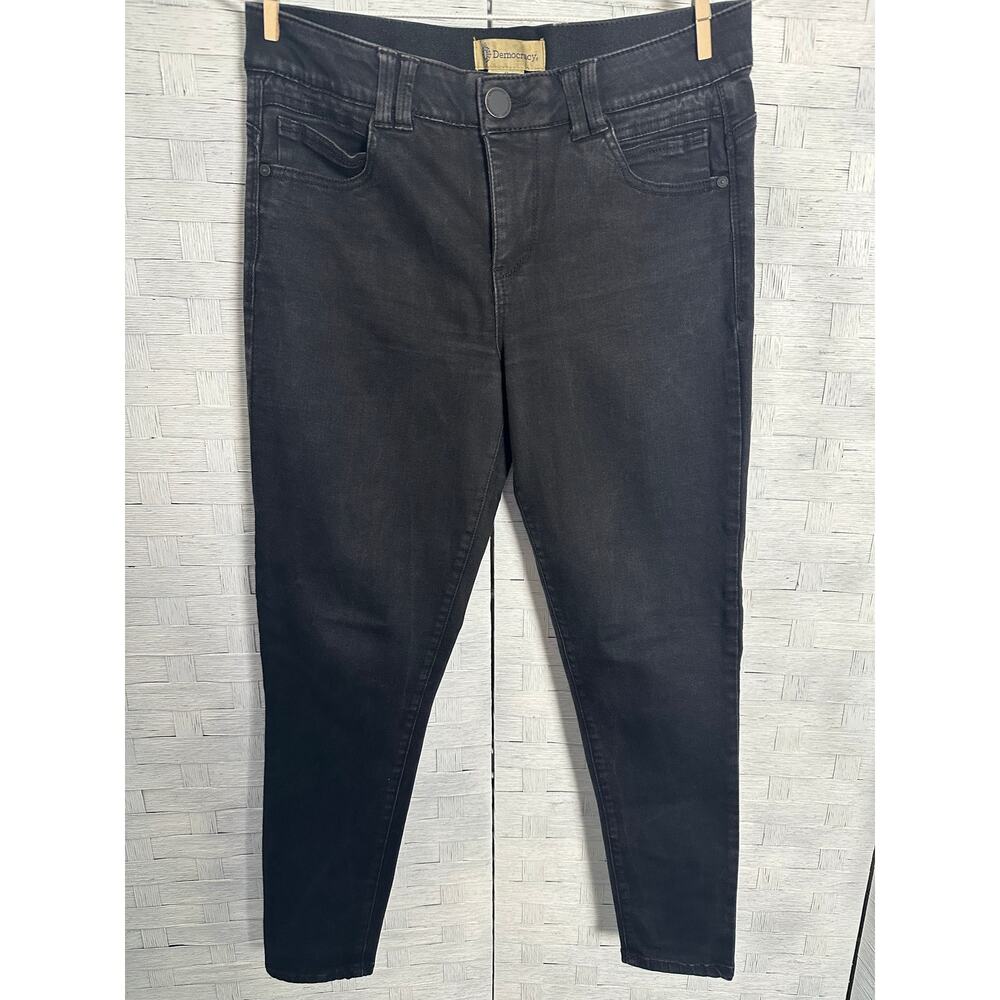 Democracy women’s black jeans skinny western denim Whimsy Garth streetwear